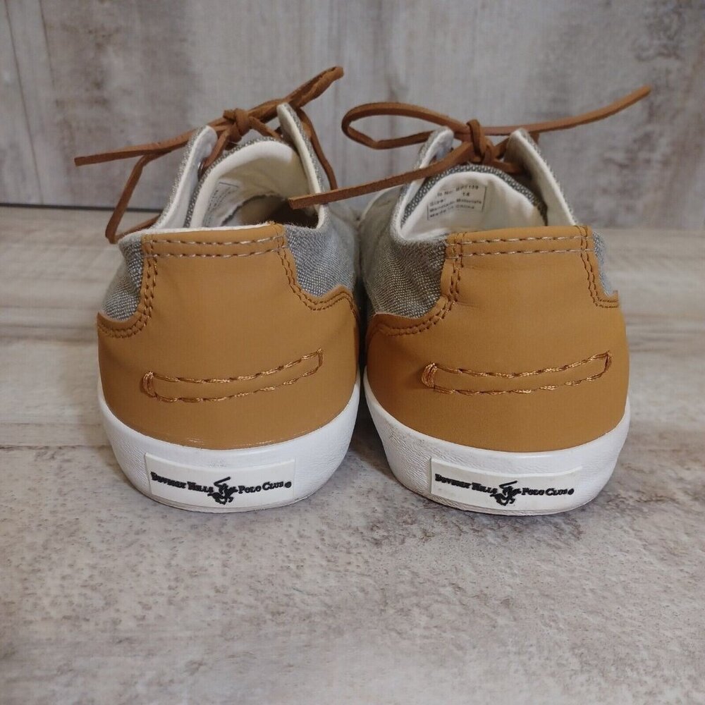 ✅ Mens 14 Beverly Hills Polo Club Boat Dock Shoes Grey Casual Comfort Sneakers - Picture 7 of 12